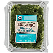 Central Market Organic Baby Spinach and Baby Arugula, 5 oz - Care Pack