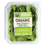 Central Market Organic Baby Spinach and Baby Kale, 5 oz - Care Pack