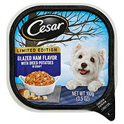 https://images.heb.com/is/image/HEBGrocery/prd-small/cesar-limited-edition-glazed-ham-flavor-with-diced-potatoes-in-gravy-wet-dog-food-002196425.jpg