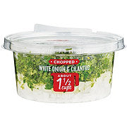 H-E-B Chopped Cilantro & Diced White Onion, 5 OZ - Care Pack