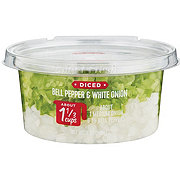 H-E-B Diced White Onion & Bell Pepper, 7 oz - Care Pack