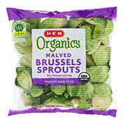 H-E-B Organics Halved Brussels Sprouts, 10 oz - Care Pack