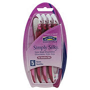 https://images.heb.com/is/image/HEBGrocery/prd-small/hill-country-essentials-simply-silky-triple-blade-disposable-razors-for-women-002096641.jpg