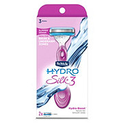 https://images.heb.com/is/image/HEBGrocery/prd-small/schick-hydro-silk-women-s-razor-1-handle-plus-2-refills-002826041.jpg