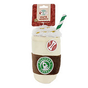 https://images.heb.com/is/image/HEBGrocery/prd-small/woof-and-whiskers-coffee-starpups-frappuccino-plush-dog-toy-003520027.jpg